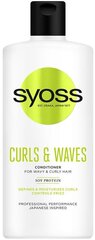 Syoss Curls & Waves Balm 440ML, 6 упаковочных комплектов цена и информация | Бальзамы, кондиционеры | kaup24.ee