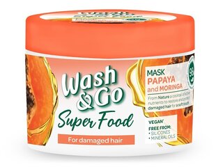 WASH&Go mask juustele papaia ja moringaga, 300ml, 3 pakendikomplekti hind ja info | Maskid, õlid, seerumid | kaup24.ee