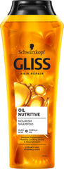 Gliss Oil Nutry šampoon, 250 ml, 6 pakendikomplekti hind ja info | Šampoonid | kaup24.ee