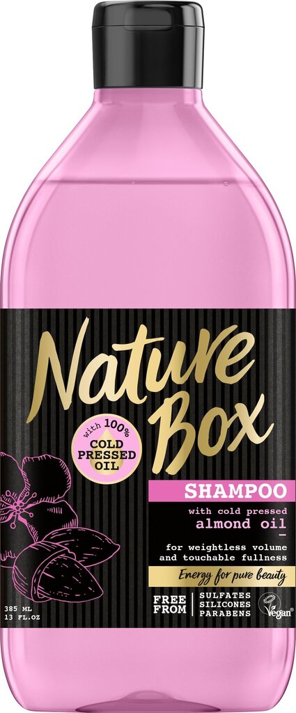 Looduskasti šampoon Almond 385 ml, 3 pakendikomplekti hind ja info | Šampoonid | kaup24.ee