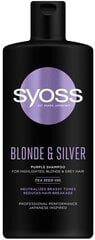 Syoss blond ja hõbedašampoon 440ml, 6 pakendikomplekti цена и информация | Шампуни | kaup24.ee