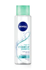 Мицелляр Nivea Micellar очищает мицелиновый шампунь 400 мл, 6 упаковочный комплект цена и информация | Шампуни | kaup24.ee