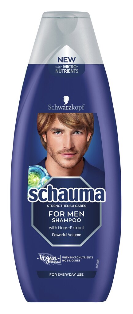 Schaum meestele šampoonimehi humalaekstraktiga, 400ml, 5 pakendikomplekti цена и информация | Šampoonid | kaup24.ee
