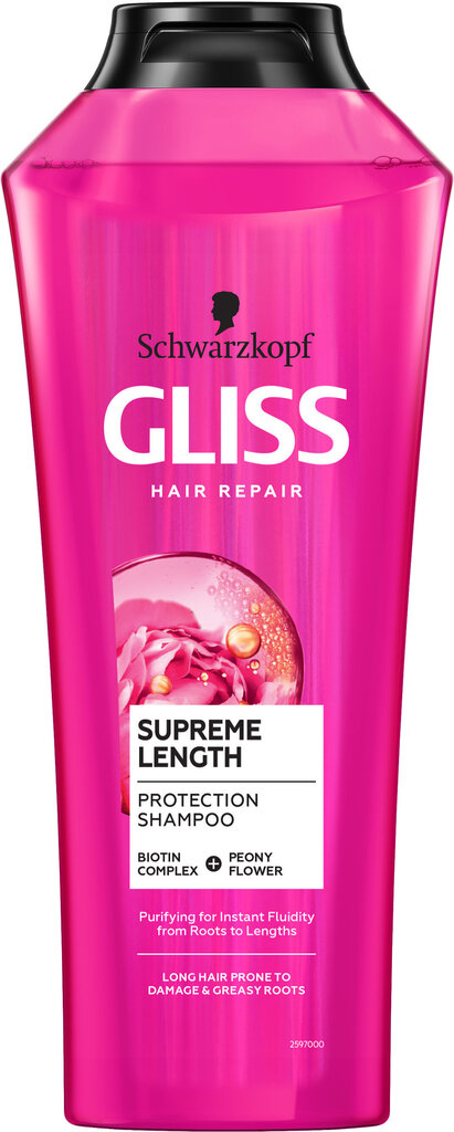 Gliss, kus kõrgeim pikkusega šampoon, 400ml, 6 pakendikomplekti цена и информация | Šampoonid | kaup24.ee