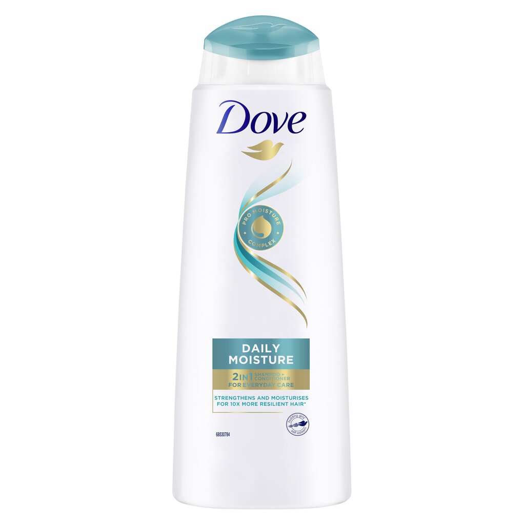 Dove Daily niiskus 2in1 šampoon 400 ml, 6 pakendikomplekti цена и информация | Šampoonid | kaup24.ee