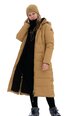 Luhta женское зимнее пальто IISALMI, миндально-коричневый цвет