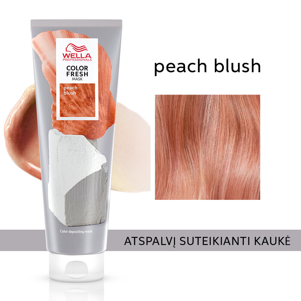 Toniseeriv juuksemask Wella Professionals Color Fresh Mask, Peach Blush, 150ml цена и информация | Maskid, õlid, seerumid | kaup24.ee