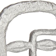 Декоративная фигура «Лицо», серебристый полистоун (27 x 32,5 x 10,5 cм) цена и информация | Детали интерьера | kaup24.ee