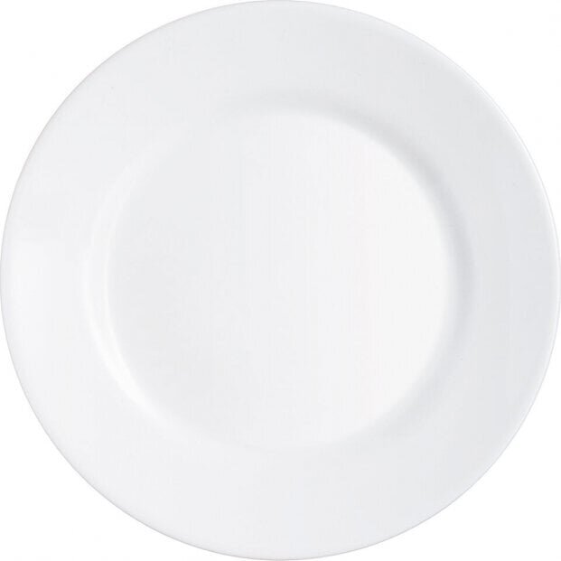 Arcoroc Plate set Arcoroc Restaurant 25,4 cm 6 Units White Glass hind ja info | Lauanõud ja kööginõud | kaup24.ee