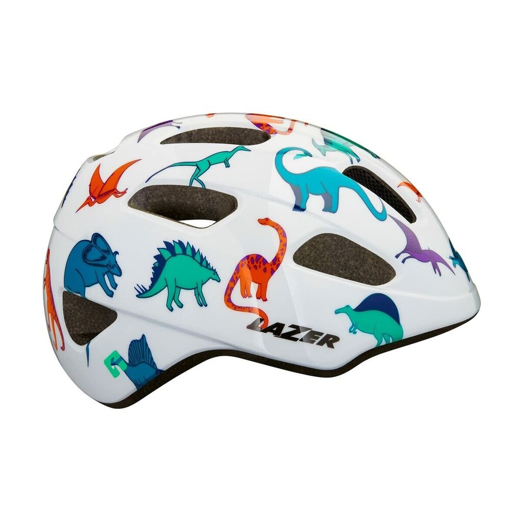 Kiiver LAZER PNUT KinetiCore, CE-CPSC, Dinosaurs, valge hind ja info | Kiivrid | kaup24.ee