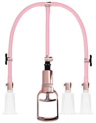 Shots Toys Pumped Rose Gold Clitoral & Nipple Pump Set L цена и информация | БДСМ и фетиш | kaup24.ee