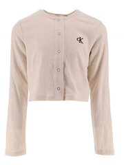 Tüdrukute kampsun Calvin Klein Light Crinkle Whitecap Gray 520883177 цена и информация | Свитеры, жилетки, пиджаки для девочек | kaup24.ee