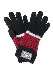 Мужские перчатки EA7 280543557, черные цена и информация | Мужские шарфы, шапки, перчатки | kaup24.ee