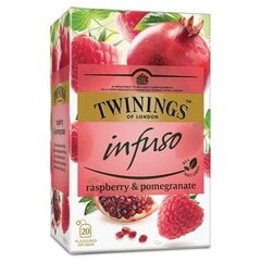 Puuviljatee vaarikatega ja granaatõunaga Twinings 20x2g, 4 pakki цена и информация | Чай | kaup24.ee