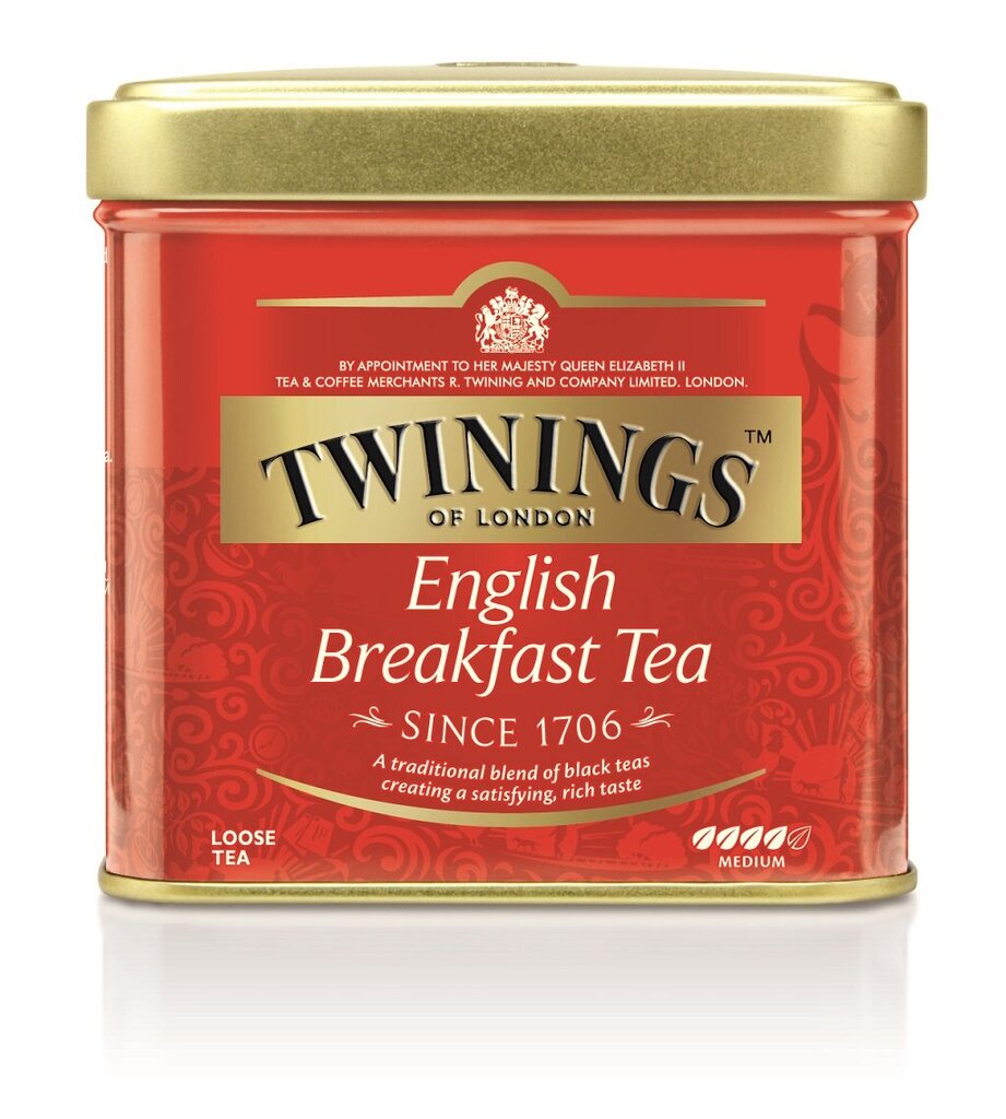 Must tee English Breakfast Twinings, 100g, 6 pakendit цена и информация | Tee | kaup24.ee