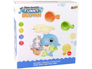 Игрушка для ванной Lean Toys Funny Dolphin цена и информация | Drewniana Wieża Piramida Kura Nakładanie Kolorowych Kwadratów LD-15 15276 | kaup24.ee