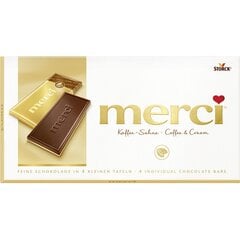 Školaad Merci Coffee & Cream 100 g, 15 tk pakendis hind ja info | Maiustused | kaup24.ee