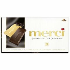 Шоколадный Merci Dark Chocolate 72% 100 g. 15 шт. в пакете цена и информация | Сладости | kaup24.ee