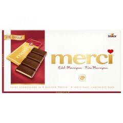 Šokolaad Merci Fine Marzipan 112 g, 4 pakendit hind ja info | Maiustused | kaup24.ee