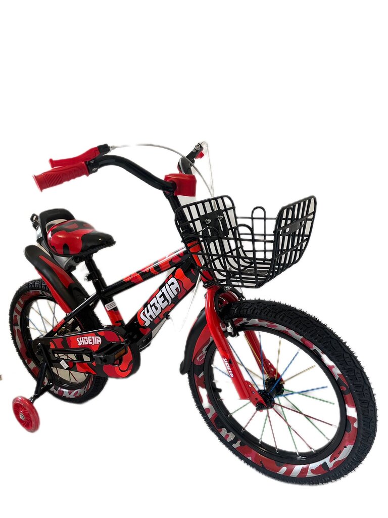 Laste jalgratas Shbejia 16'', punane- must цена и информация | Jalgrattad | kaup24.ee
