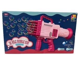 Burbulų pistoletas mašina muilo burbulų žibintai rožinė цена и информация | Игрушки для песка, воды, пляжа | kaup24.ee