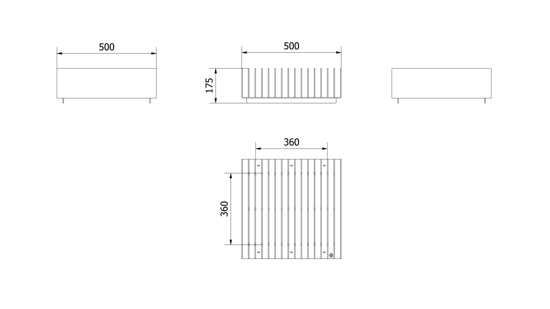 Puuküttega grill Kratki Erizo 50/50 hind ja info | Grillid | kaup24.ee