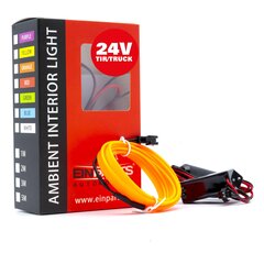 EinParts LED valgusriba auto kaunistamiseks 24V - pikkus 1M, värvus Oranž hind ja info | Auto salongitarvikud | kaup24.ee