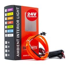 EinParts LED valgusriba auto kaunistamiseks 24V - pikkus 1M, värvus Punane hind ja info | Auto salongitarvikud | kaup24.ee