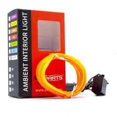 Светодиодная лента EinParts для украшения автомобиля 12B - длина 2M, цвет Оранжевый цена и информация | Части салона автомобиля | kaup24.ee