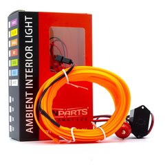 EinParts LED valgusriba auto kaunistamiseks 12V - pikkus 5M, värvus Oranž цена и информация | Части салона автомобиля | kaup24.ee