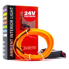 EinParts LED valgusriba auto kaunistamiseks 24V - pikkus 5M, värvus Oranž hind ja info | Auto salongitarvikud | kaup24.ee