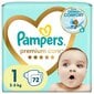 Mähkmed Pampers Premium Care, Suurus 1 (Mini), 2–5 Kg, 72 Mähet цена и информация | Mähkmed | kaup24.ee