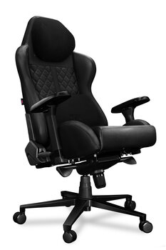 Компьютерное кресло Yumisu 2050 для игроков, натуральная кожа, черное цена и информация | Офисные кресла | kaup24.ee