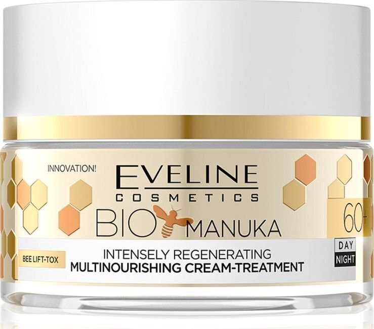 Pinguldav näokreem Eveline KBio Manuka 60+, 50ml hind ja info | Näokreemid | kaup24.ee