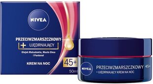 Укрепляющий ночной крем для лица Nivea 45+, 50 мл цена и информация | Кремы для лица | kaup24.ee