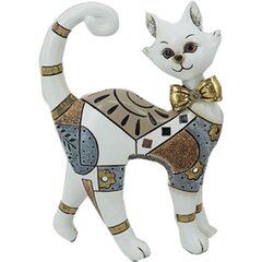 Декоративная фигура DKD Home Decor «Белый кот», 16 x 5,5 x 23 см, 2 шт. цена и информация | Детали интерьера | kaup24.ee