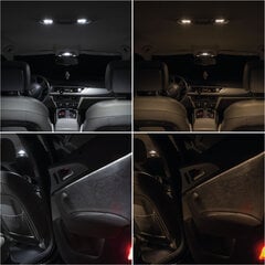 Acura RL 1999-2004 - LED salongi valgustuse pirnide komplekt 5500K Külm valge hind ja info | Autopirnid | kaup24.ee