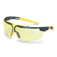 Защитные очки Uvex i-3 s, HC/AF покрытие, золотая линза, черный/желтый цена и информация | Защита головы | kaup24.ee