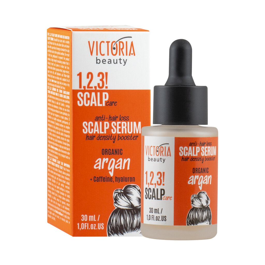 Juuste väljalangemist vähendav seerum koos orgaanilise argaaniaõli, kofeiini ja hüaluroonhappega Victoria Beauty, 30ml цена и информация | Maskid, õlid, seerumid | kaup24.ee