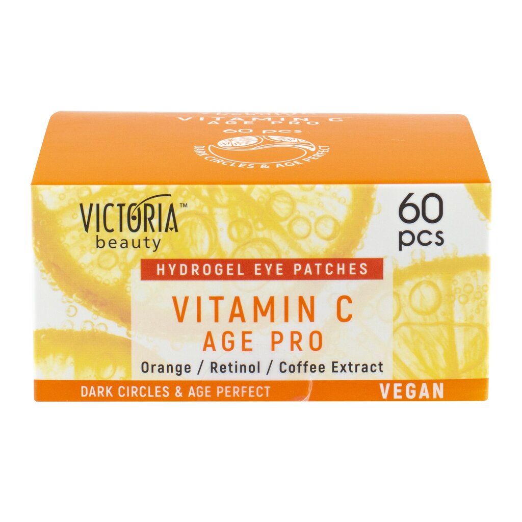 Silmamaskid koos C-vitamiini, retinooli ja apelsini ekstraktiga Victoria Beauty, 60 tk hind ja info | Näomaskid, silmamaskid | kaup24.ee