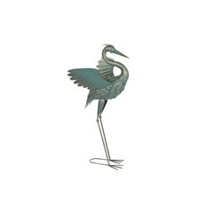 Dekoratiivkuju DKD Home Decor Sinine Metall Heron (35 x 48 x 83 cm) hind ja info | Sisustuselemendid | kaup24.ee