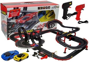 Võidusõidurada autodega Lean Toys Slot-Car цена и информация | Игрушки для мальчиков | kaup24.ee