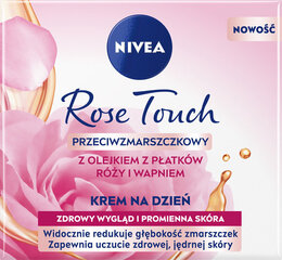 Niisutav päevakreem-geel roosi kroonleheõli ja kaltsiumiga Nivea Rose Touch, 50ml hind ja info | Näokreemid | kaup24.ee