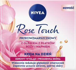 Niisutav päevakreem-geel roosi kroonleheõli ja kaltsiumiga Nivea Rose Touch, 50ml цена и информация | Кремы для лица | kaup24.ee