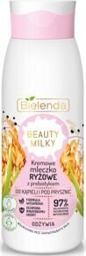 Kreemjas puhastuspiim riisiga Bielenda Beauty milky, 400ml hind ja info | Dušigeelid, õlid | kaup24.ee