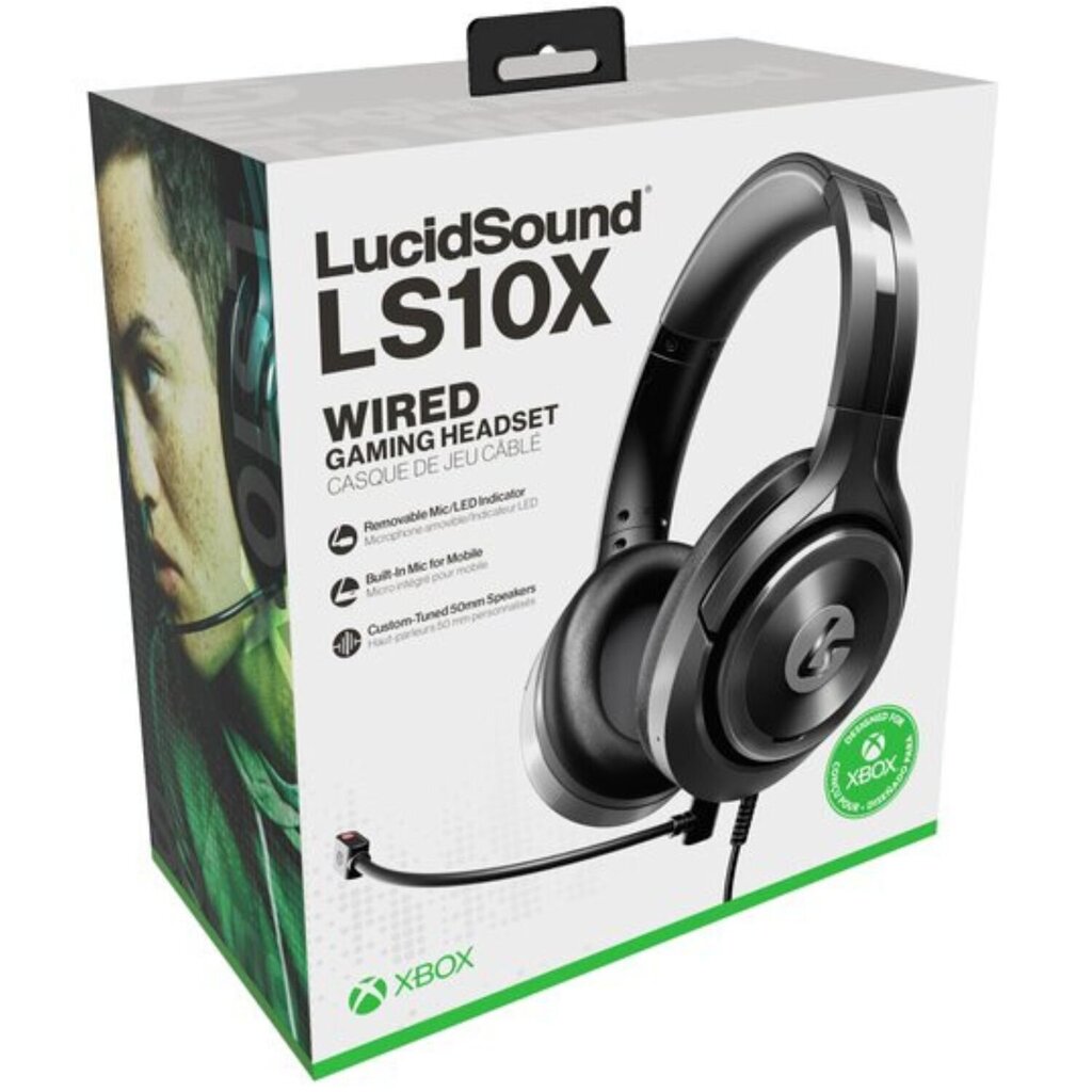 Mänguri kõrvaklapid Lucidsound LS10XEU Wired Gaming Headset Xbox One/Mobile, must цена и информация | Kõrvaklapid | kaup24.ee