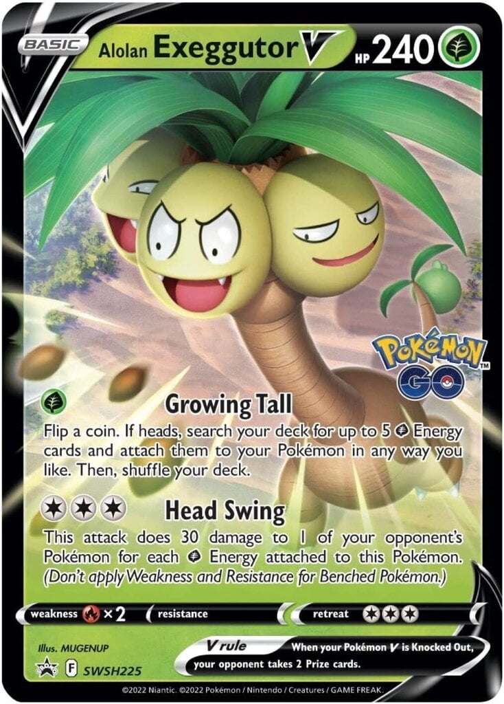 Pokemon TCG: Pokemon GO Collection Alolan Exeggutor V Box hind ja info | Lauamängud ja mõistatused | kaup24.ee