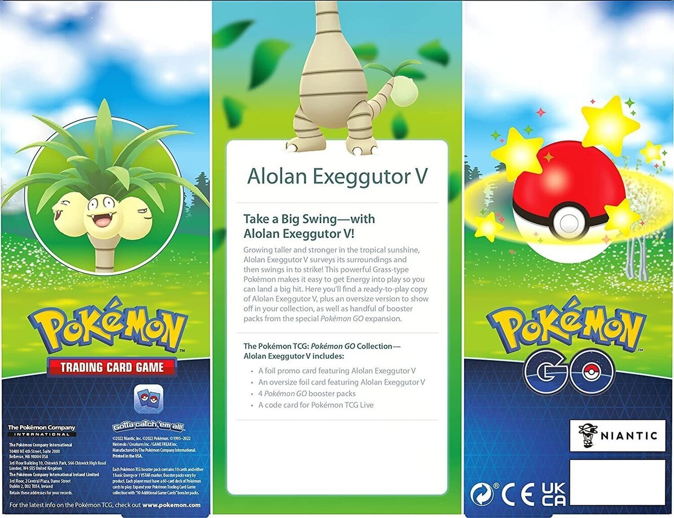 Pokemon TCG: Pokemon GO Collection Alolan Exeggutor V Box hind ja info | Lauamängud ja mõistatused | kaup24.ee