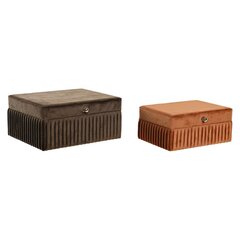 DKD Home Decor Velvet 23 x 18 x 10,5 cm   8,5 cm  MDF (2 ) цена и информация | Детали интерьера | kaup24.ee