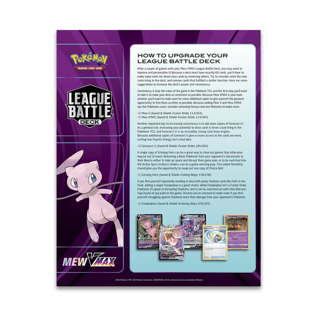 Pokemon TCG — League Battle Deck — Mew VMAX hind ja info | Lauamängud ja mõistatused | kaup24.ee